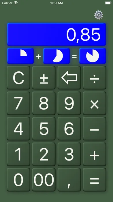 Capturas de tela do @Calculator
