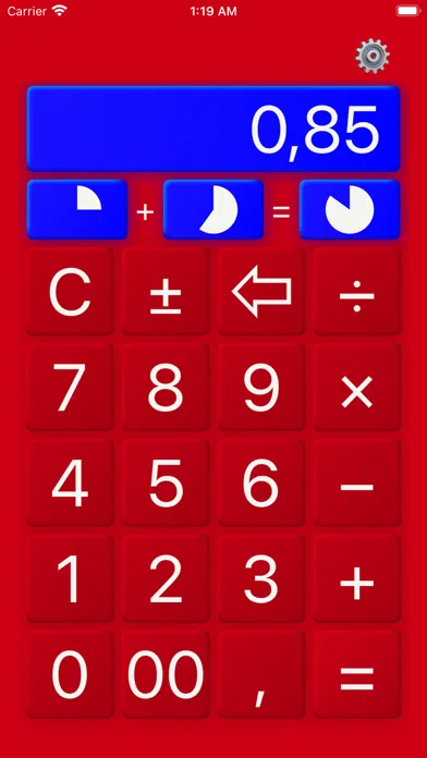 Capturas de tela do @Calculator