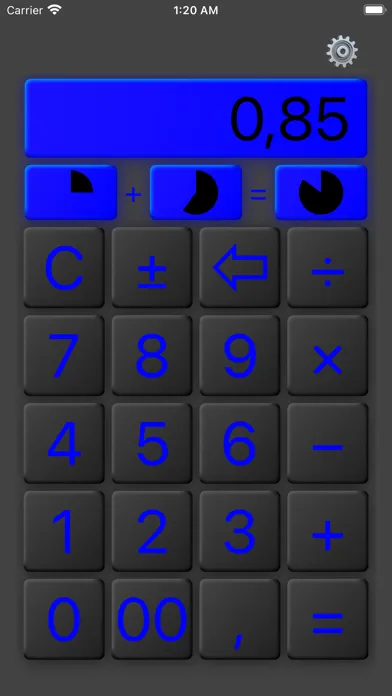 Capturas de tela do @Calculator