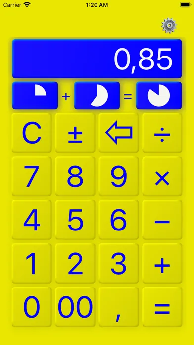 Capturas de tela do @Calculator