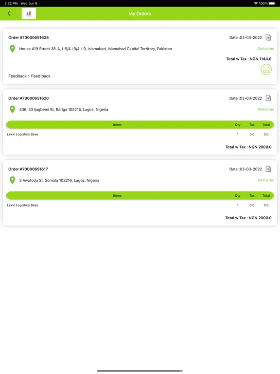 Olive Fast Track Services iPad  স্ক্রিনশট