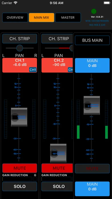 Tangkapan layar M16 Digital Mixer