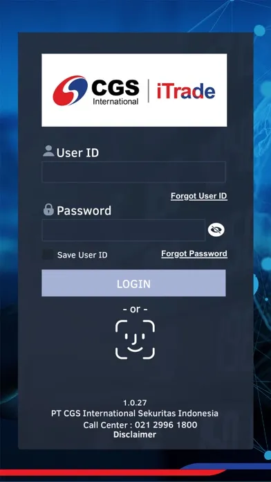 Captures d'écran de CGS iTrade ID
