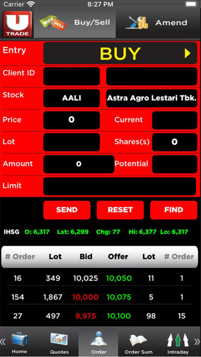 Screenshot di UTRADE ID