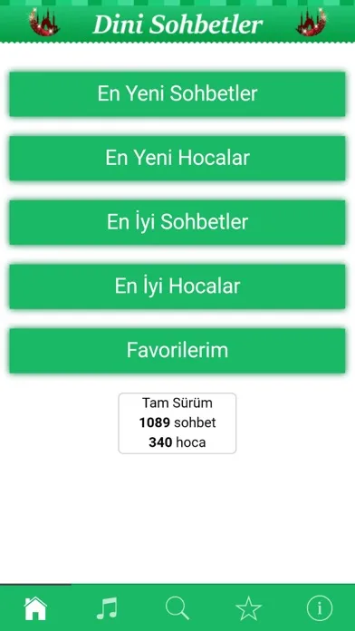 Capturas de tela do Dini Sohbetler - Dini Bilgiler - İslami Sohbetler