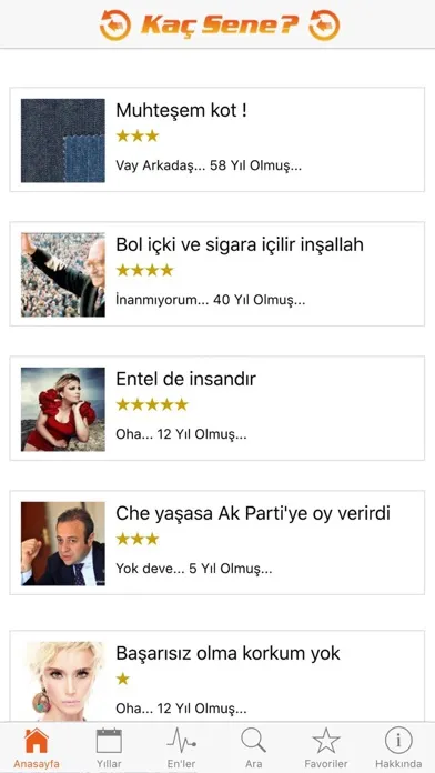 Zrzuty ekranu Kaç Sene Oldu? - İlginç Bilgiler - Komik Olaylar