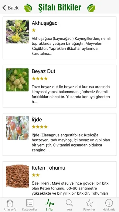 Şifalı Bitkiler - Doğal Tedavi - Şifalı Otlar Screenshots