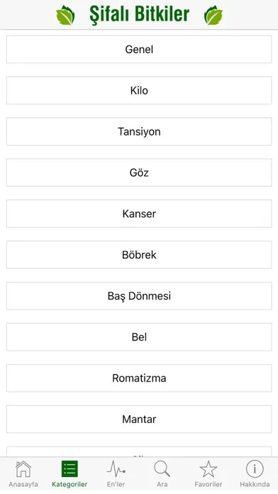 Şifalı Bitkiler - Doğal Tedavi - Şifalı Otlar Screenshots
