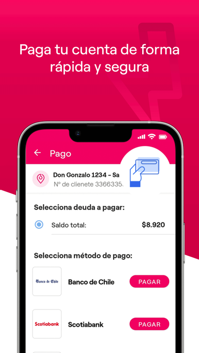 Tangkapan skrin Enel Clientes Chile