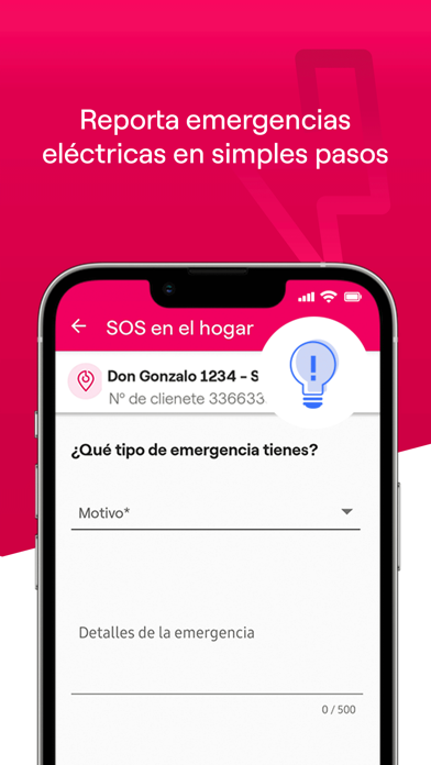 Tangkapan skrin Enel Clientes Chile