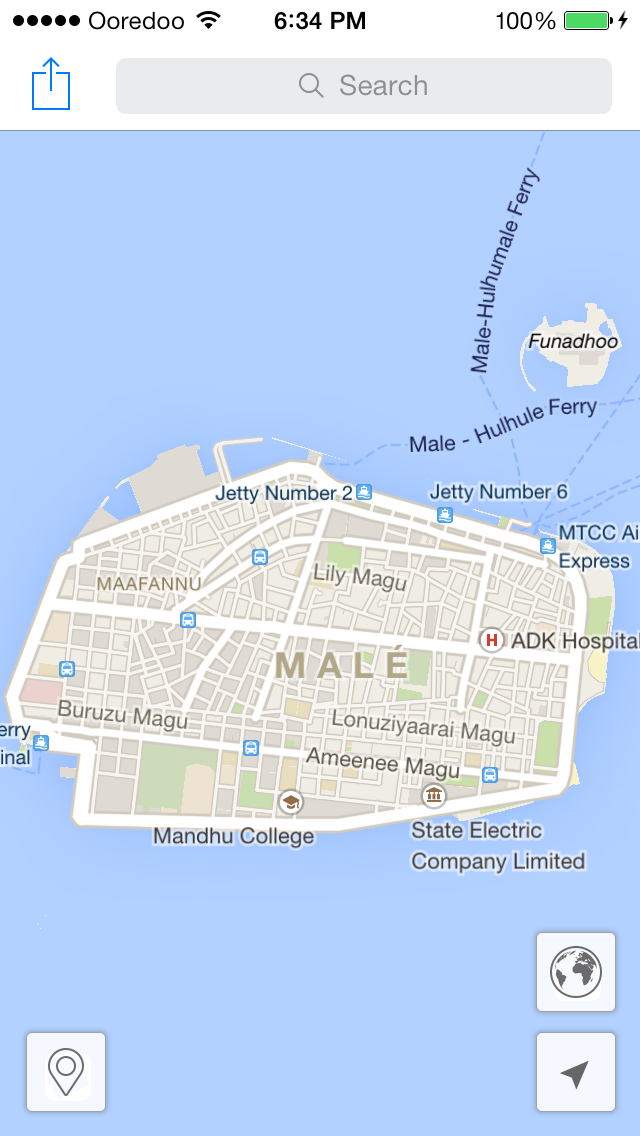 Male' Map スクリーンショット