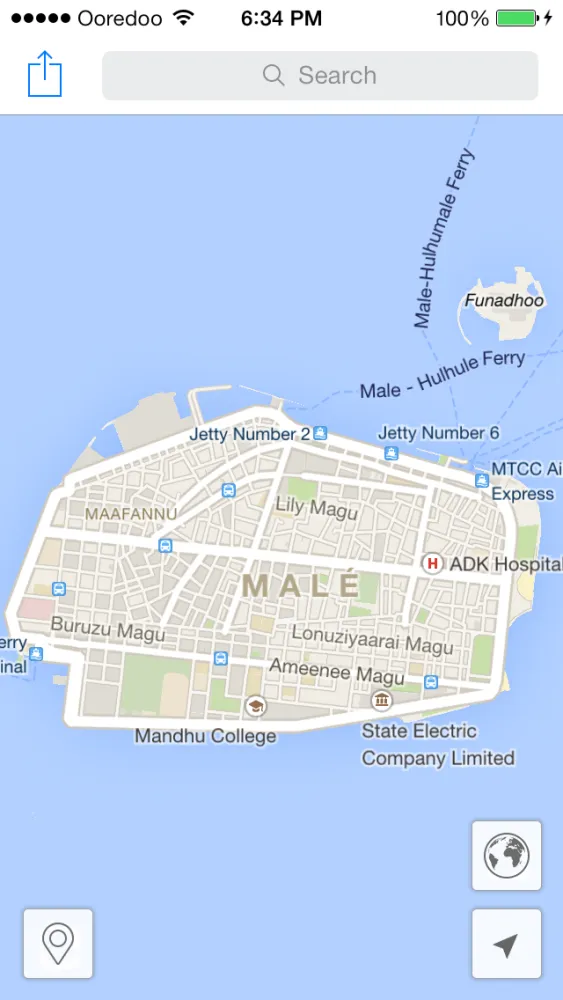 Male' Map应用截图