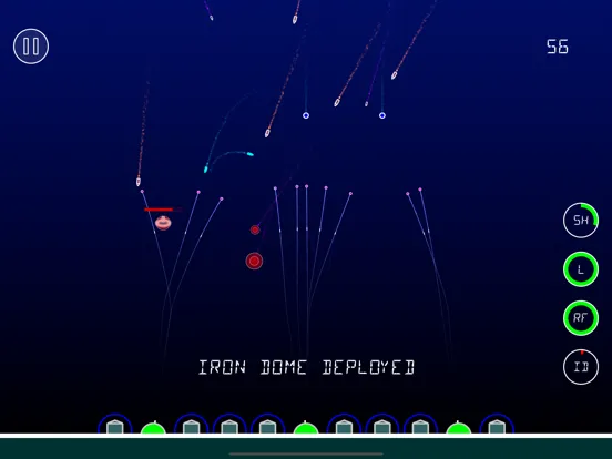 Capturas de tela do Iron Dome Attack iPad 