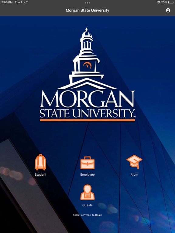 ภาพหน้าจอของ Morgan State iPad 