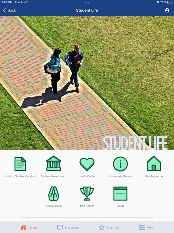 ภาพหน้าจอของ Morgan State iPad 