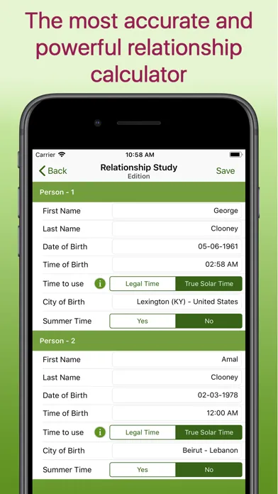 Tangkapan skrin Relationship Decoder