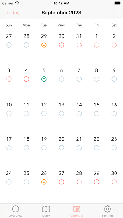Screenshot di MyRing - contraceptive ring