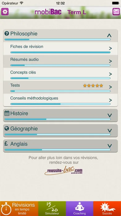 Capturas de pantalla de mobiBac Term L