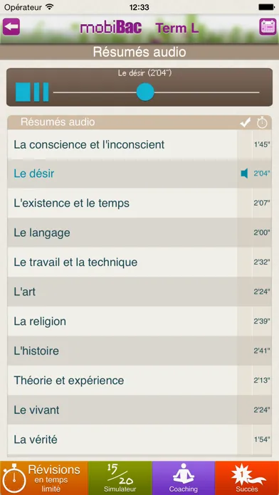 Capturas de pantalla de mobiBac Term L