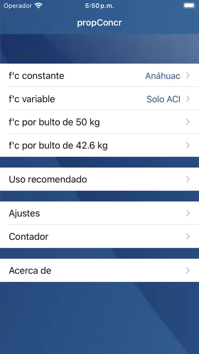Capturas de pantalla de Proporcionamiento concreto
