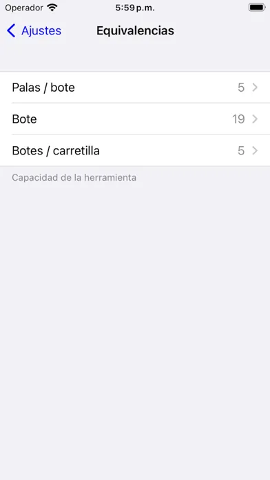 Capturas de pantalla de Proporcionamiento concreto