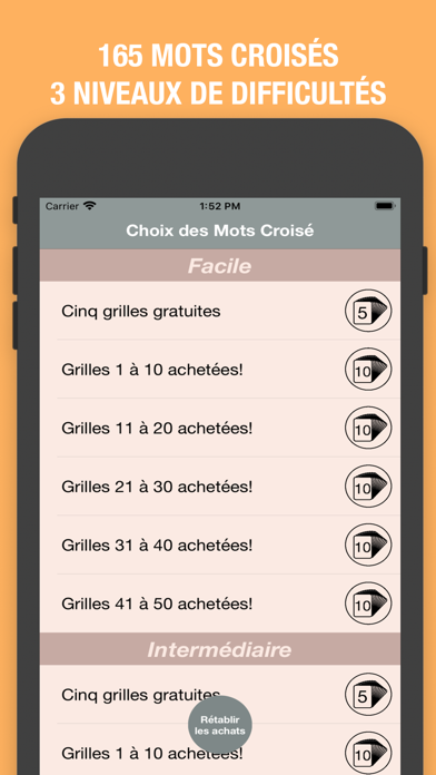 Mots Croisés Classiques スクリーンショット