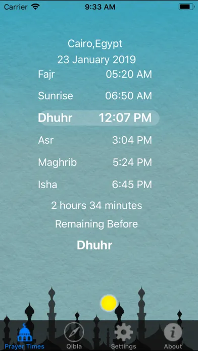 Screenshot di Salaty - مواقيت الصلاه