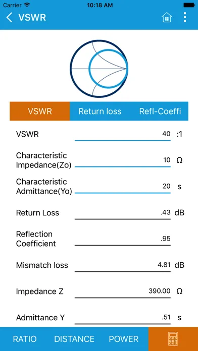Capturas de pantalla de RF Power Calculator