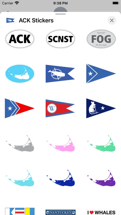 Nantucket Stickers Ekran Görüntüleri