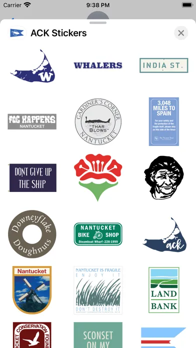 Nantucket Stickers Ekran Görüntüleri