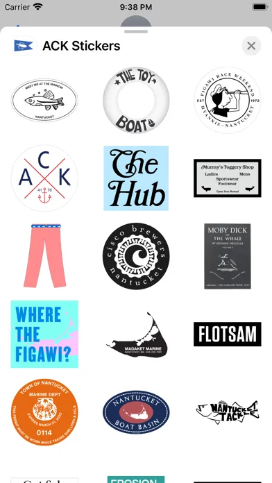 Nantucket Stickers Ekran Görüntüleri