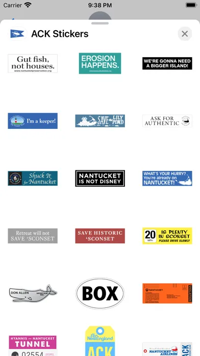 Nantucket Stickers Ekran Görüntüleri