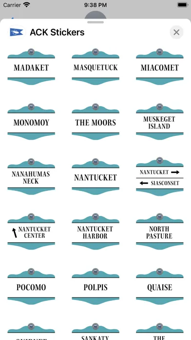 Nantucket Stickers Ekran Görüntüleri
