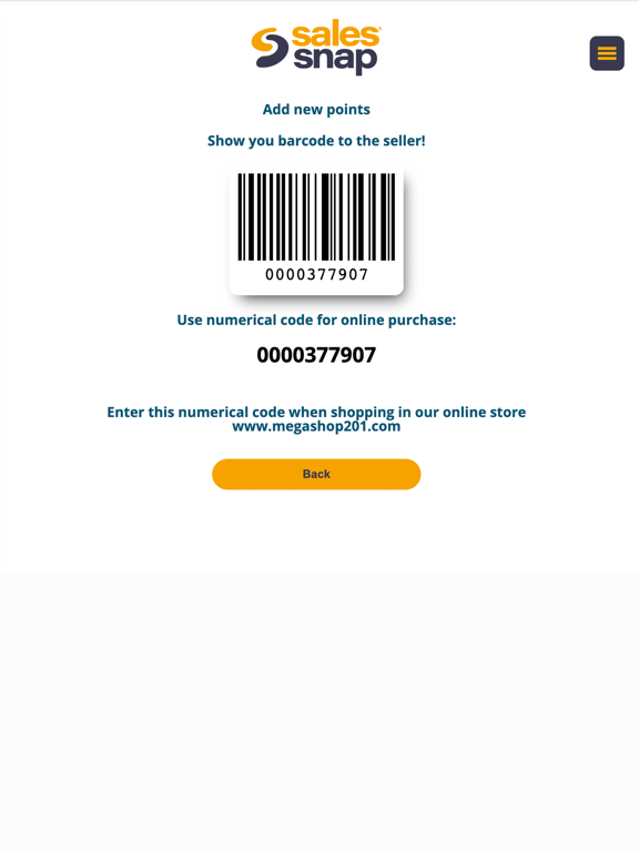 Sales Snap Loyalty iPad  Ekran Görüntüleri