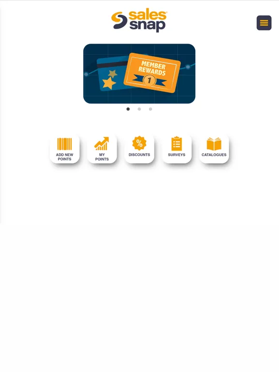 Sales Snap Loyalty iPad  Screenshots