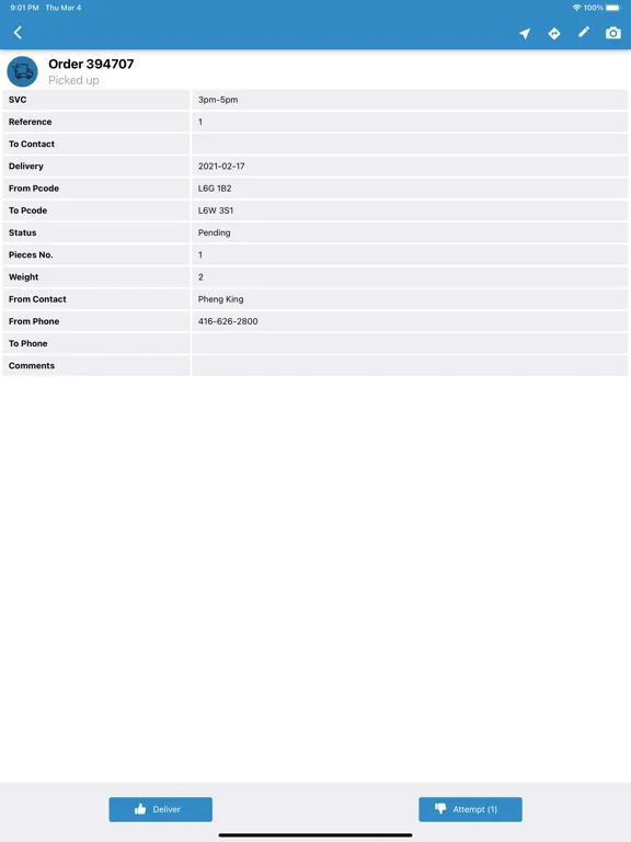 Courier Connex Mobile iPad 应用截图