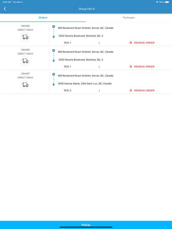 Courier Connex Mobile iPad  Screenshots