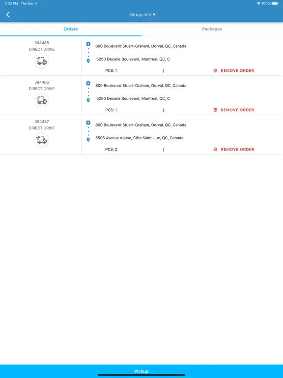 Courier Connex Mobile iPad 应用截图