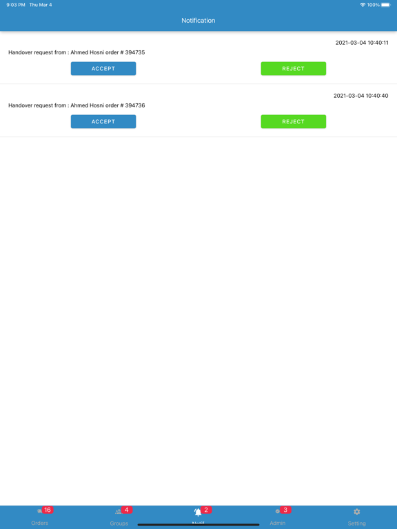 Courier Connex Mobile iPad  Screenshots