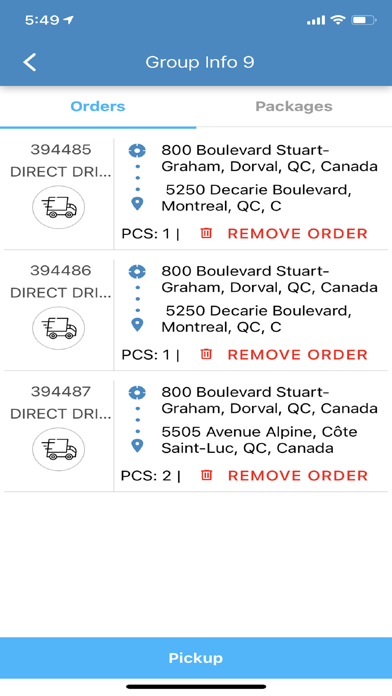 Courier Connex Mobile Screenshots