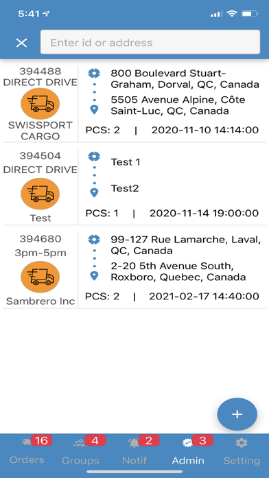 Courier Connex Mobile Screenshots