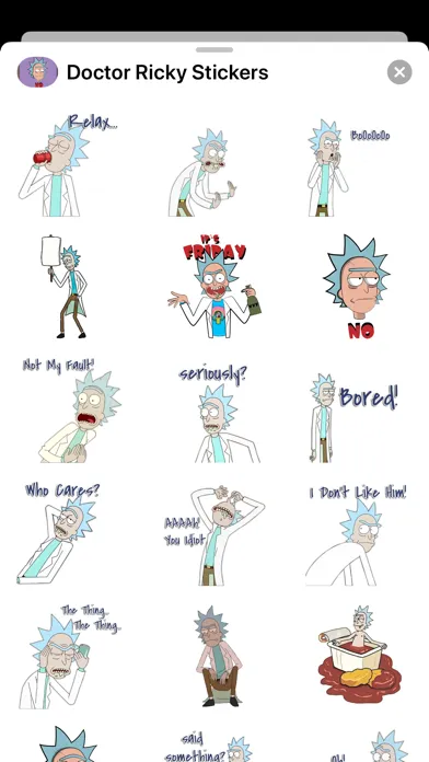 Screenshot di New Dr Ricky Funny Sticker