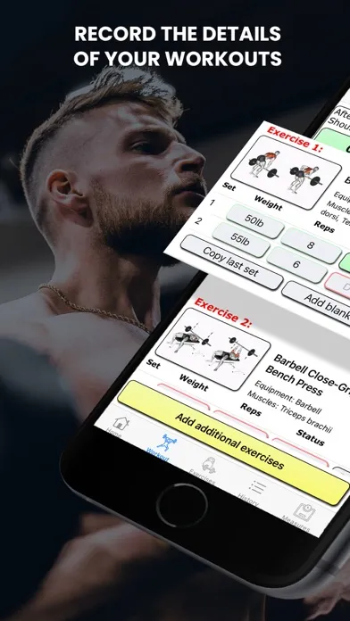 Captures d'écran de Gym Journey Workout Tracker