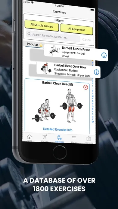Captures d'écran de Gym Journey Workout Tracker