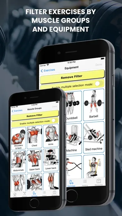 Captures d'écran de Gym Journey Workout Tracker