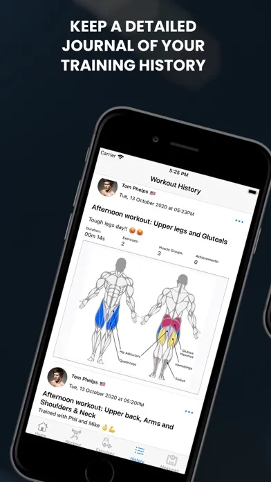 Captures d'écran de Gym Journey Workout Tracker