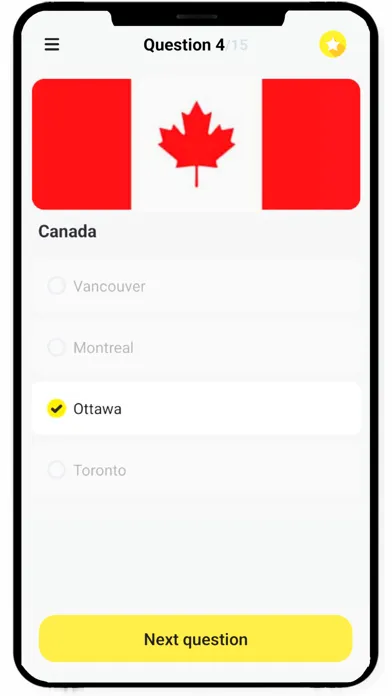 Скриншоты Countries and Capitals Quiz