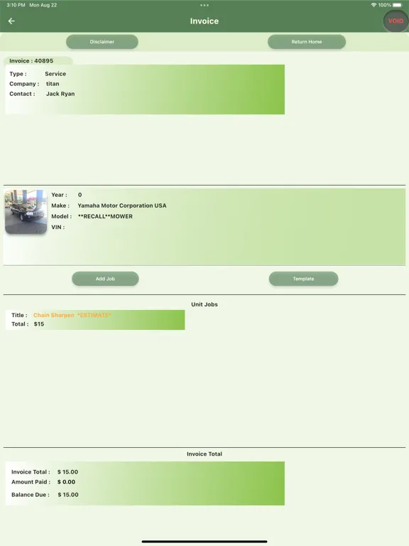 Lizzy Service iPad  স্ক্রিনশট