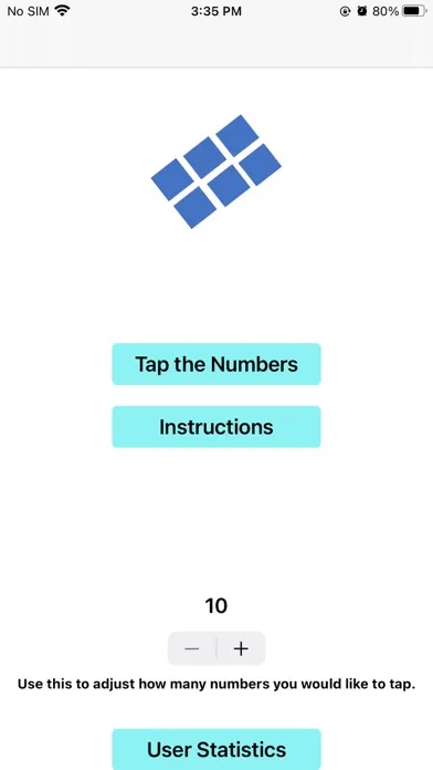 Tangkapan skrin Tap the numbers!