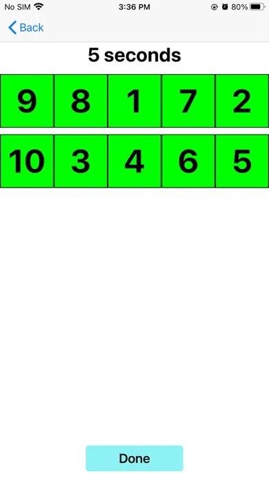 Tangkapan skrin Tap the numbers!